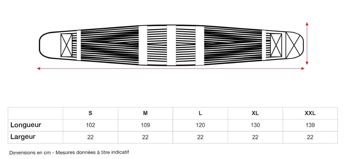 Ceinture-de-maintien-lombaire-dimensions Ceinture de maintien lombaire pour professionnels dimensions tailles