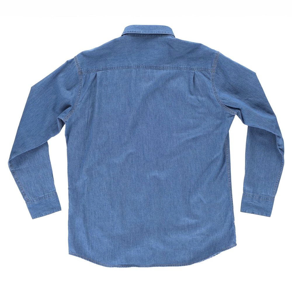 Chemise-en-jean-vue-dos Chemise en jean vue de dos