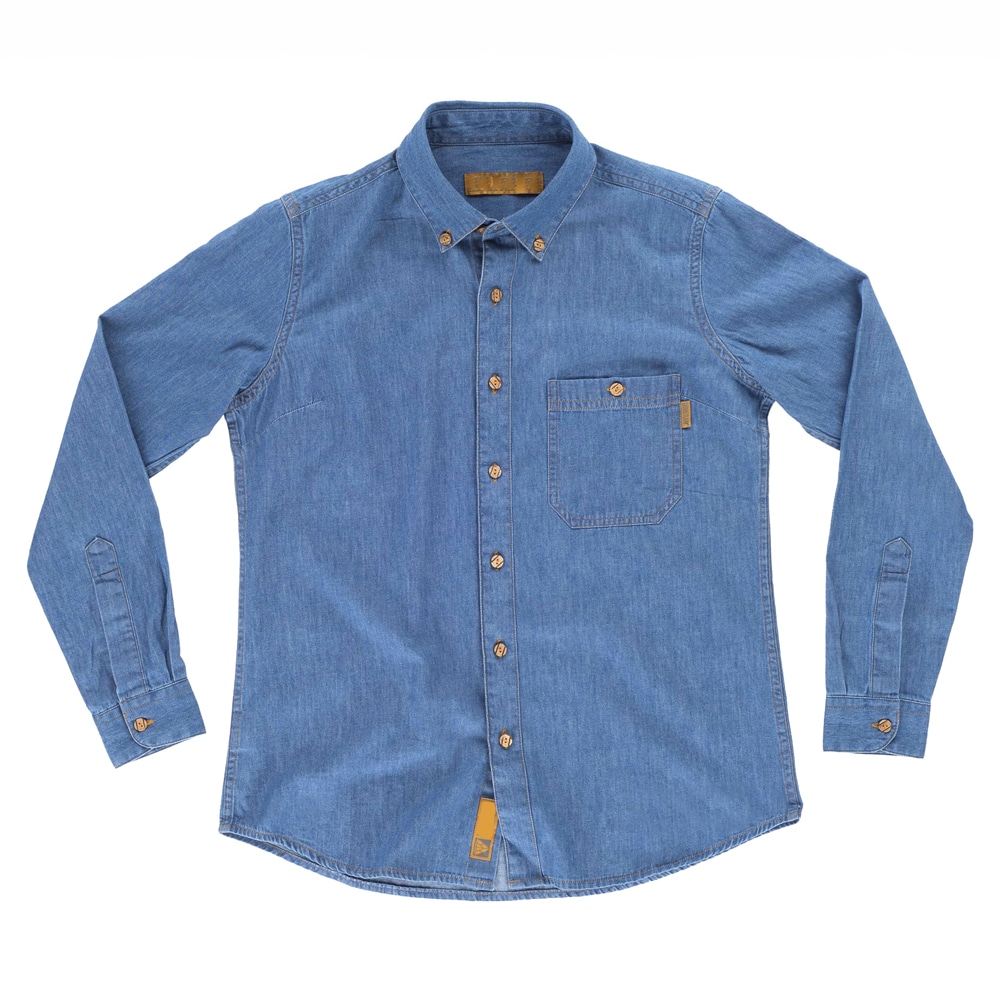 Chemise-travail-femme-jean Chemise de travail femme en jean