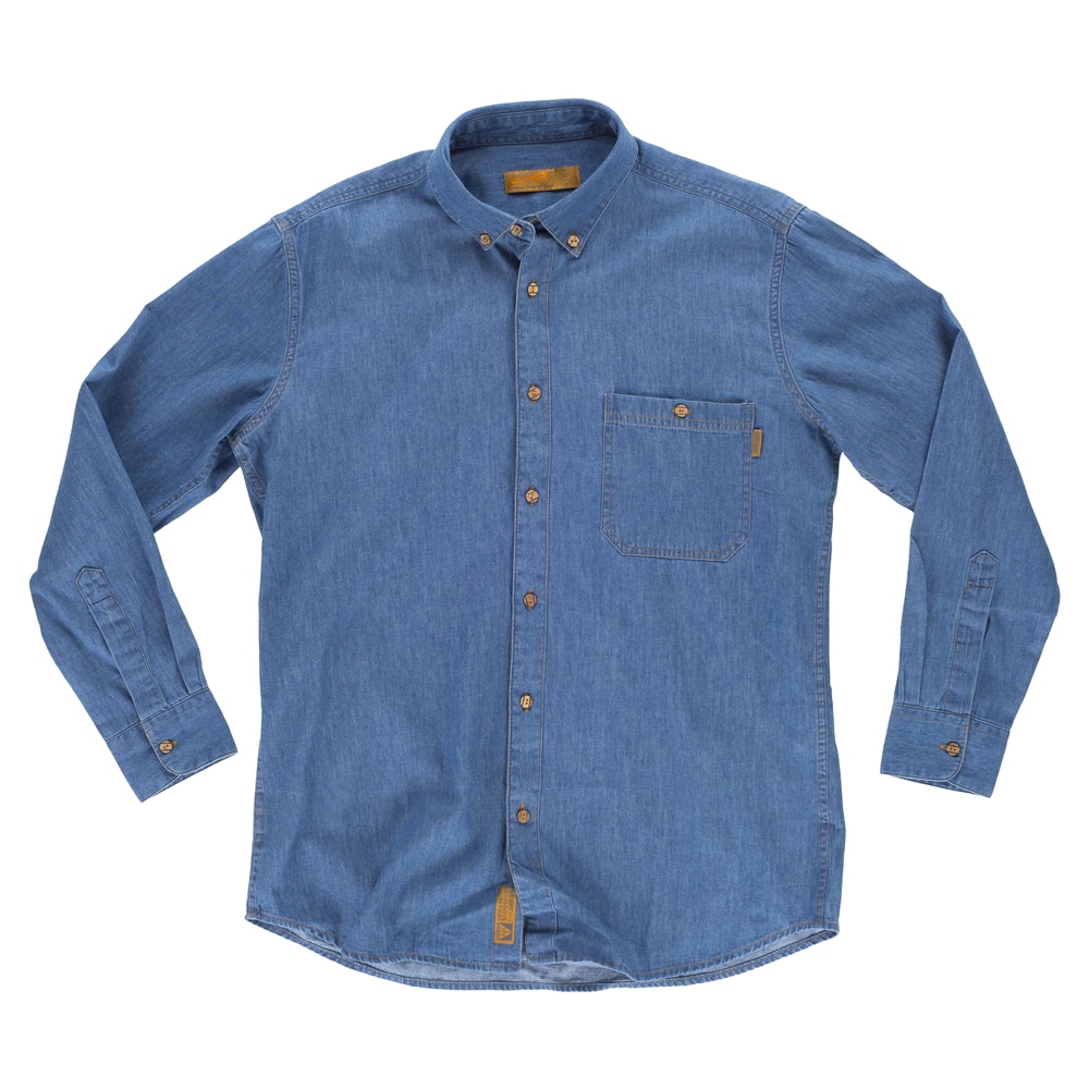 Chemise-travail-jean Chemise de travail en jean