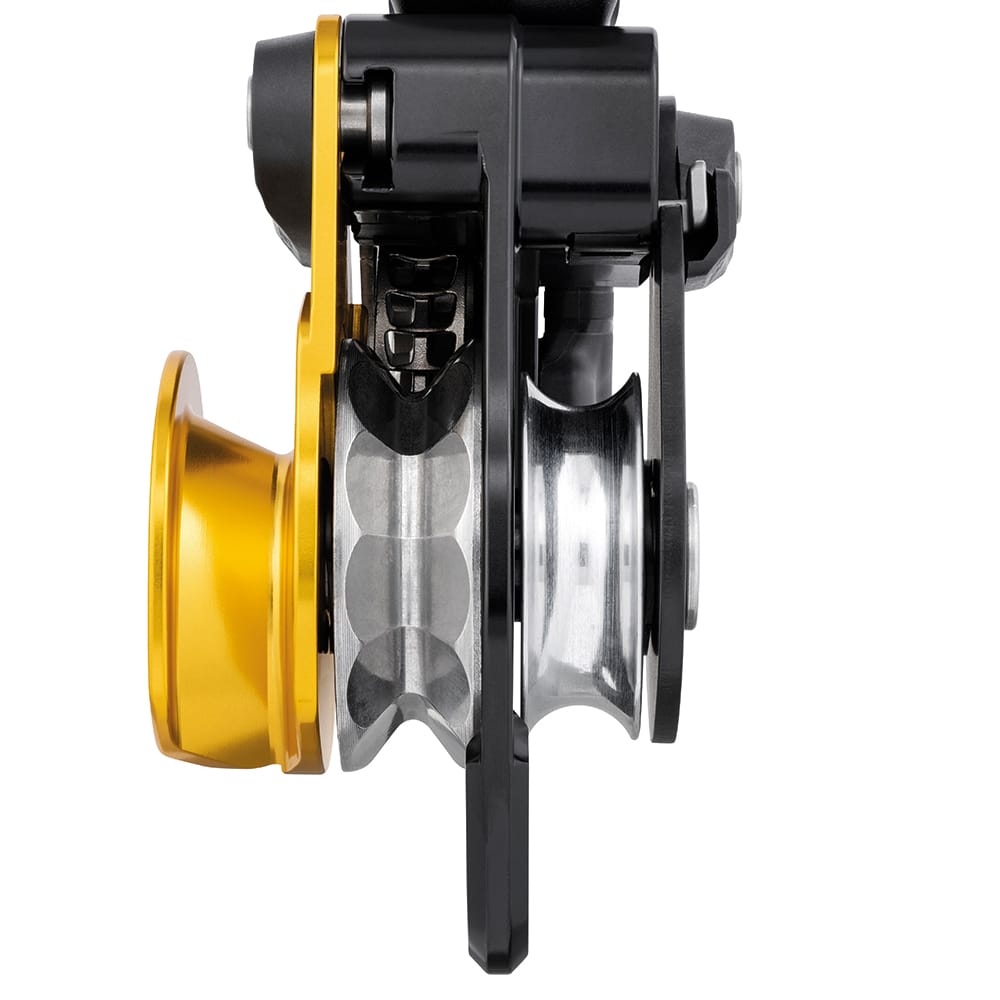 Poulie-bloqueur double TWIN RELEASE Petzl détails