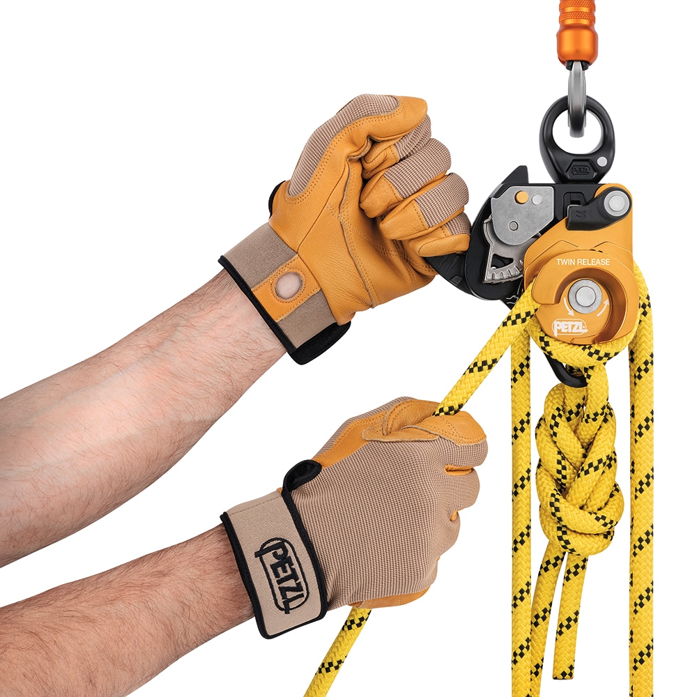 Poulie-bloqueur double TWIN RELEASE Petzl utilisation