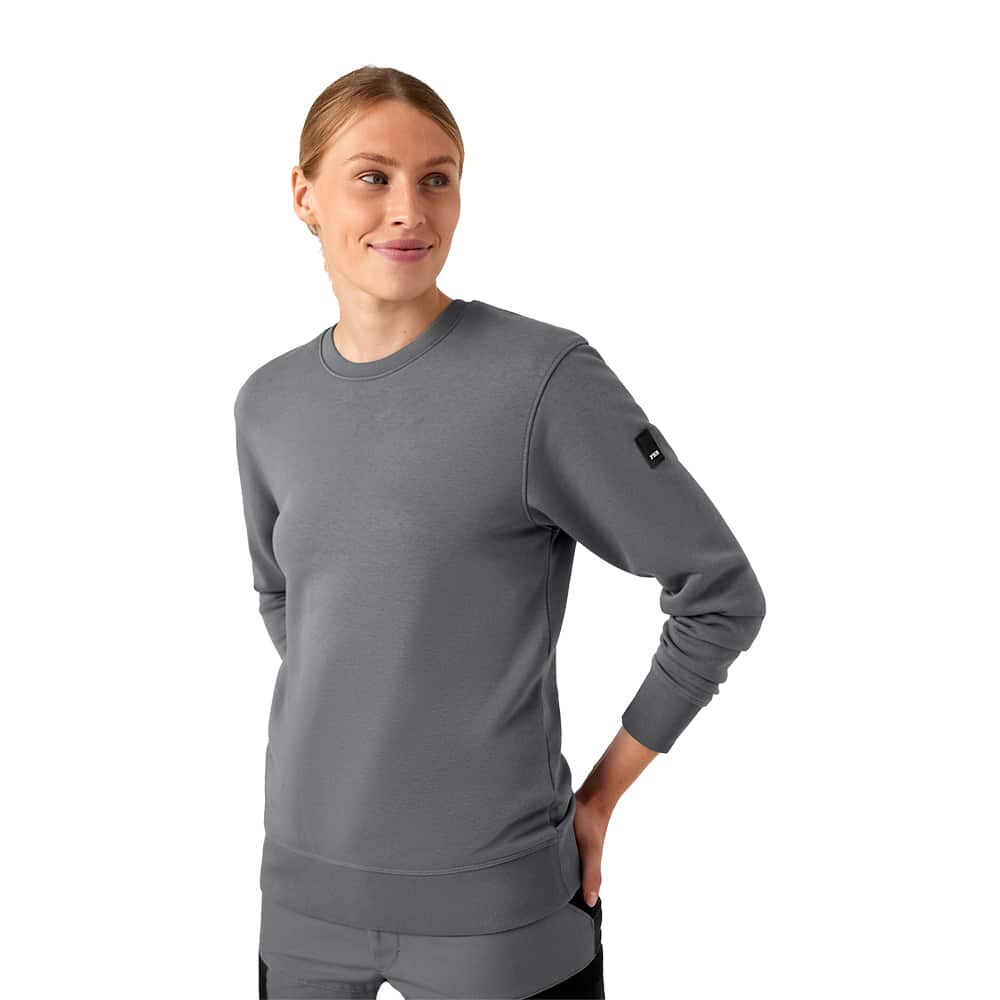 Pull de travail PIET FHB gris porté femme