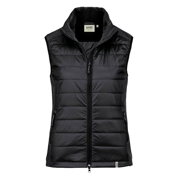 Gilet sans manche contrasté noir HAKRO