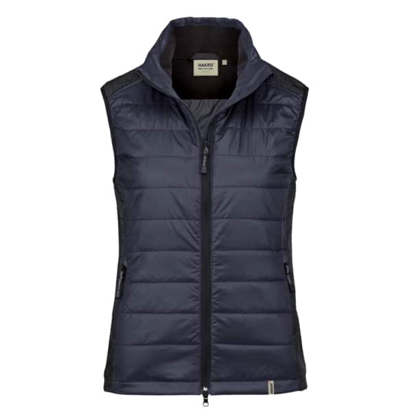 Gilet sans manche contrasté bleu encre HAKRO