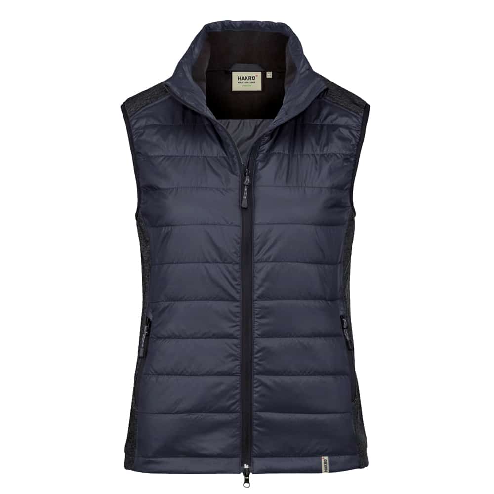 Gilet femme hybride contrasté - Encre 034, XS