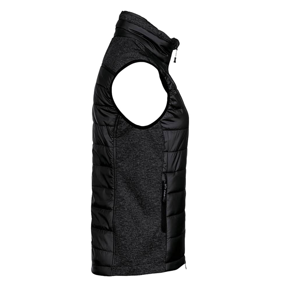 Veste-sans-manche-contraste-hakro-noir-cote Gilet sans manche contrasté noir HAKRO