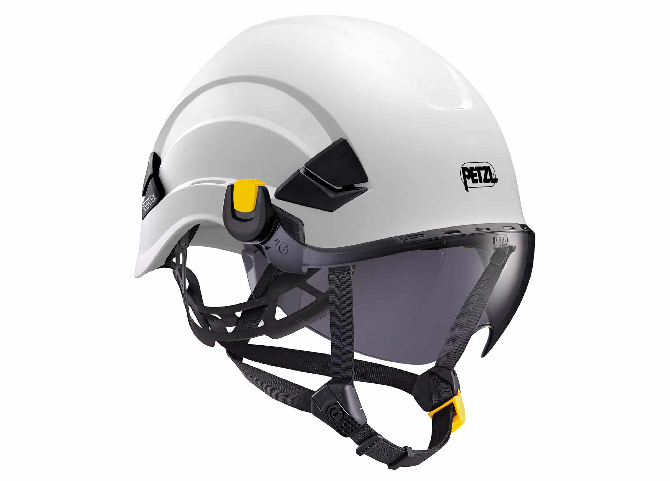 Visière VIZIR SHADOW sur casque de sécurité VERTEX Petzl