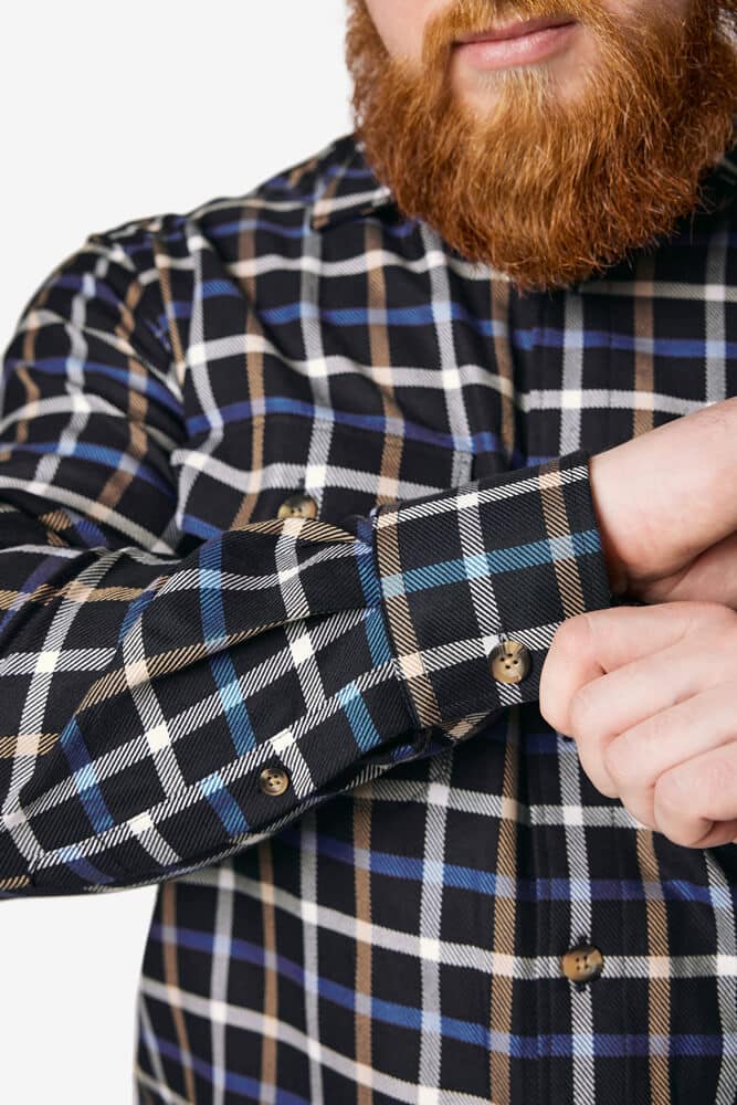 Chemise de travail homme avec boutons ascolite FHB Alois marine