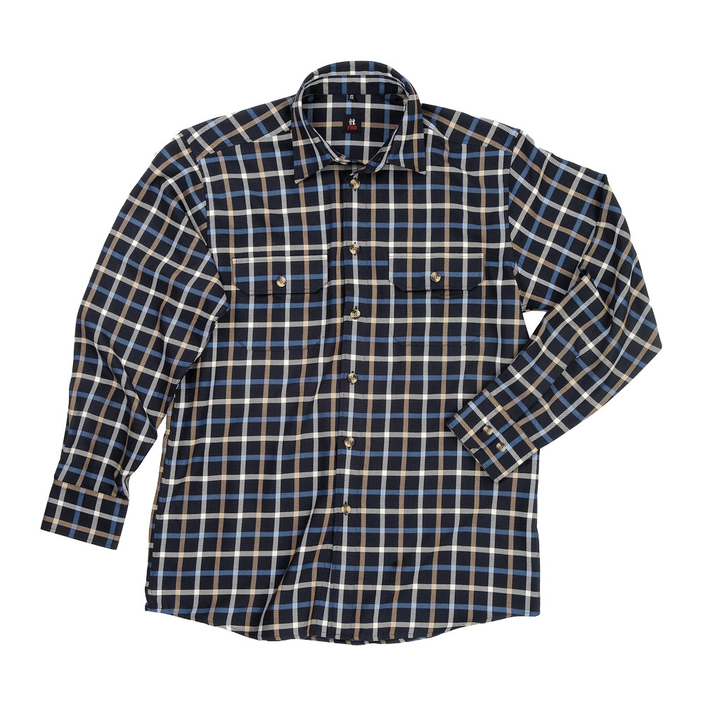 Chemise de travail en coton ALOIS FHB Marine