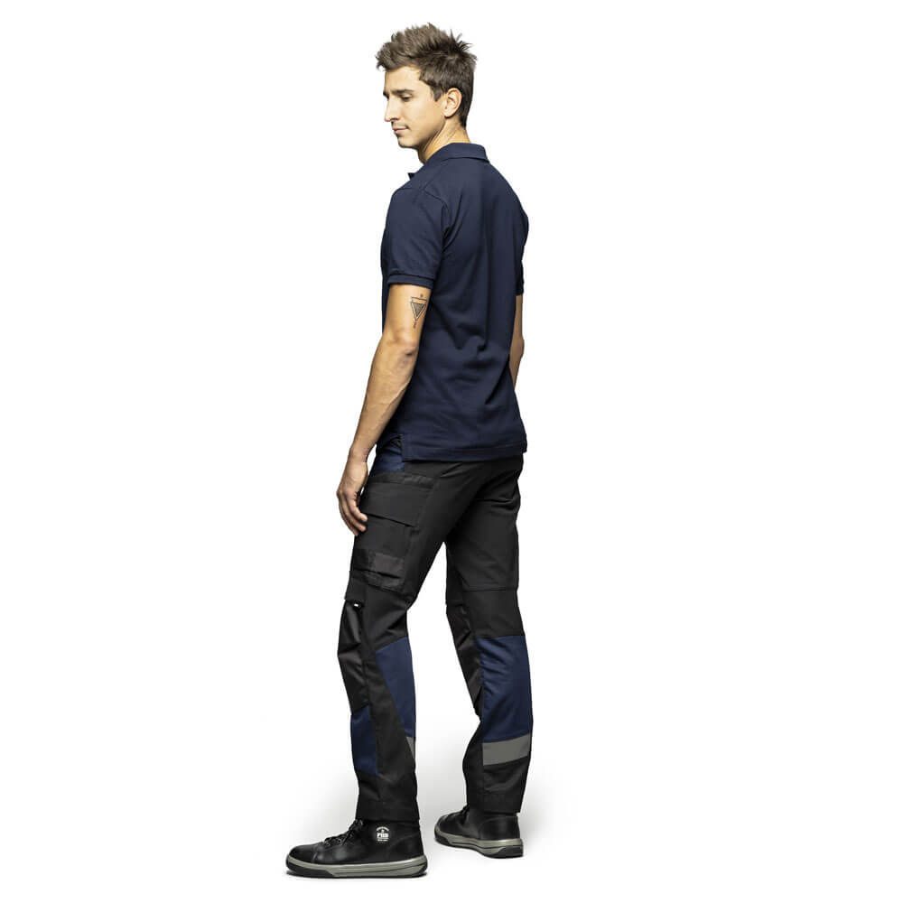 Pantalon de travail robuste Leo FHB bleu marine