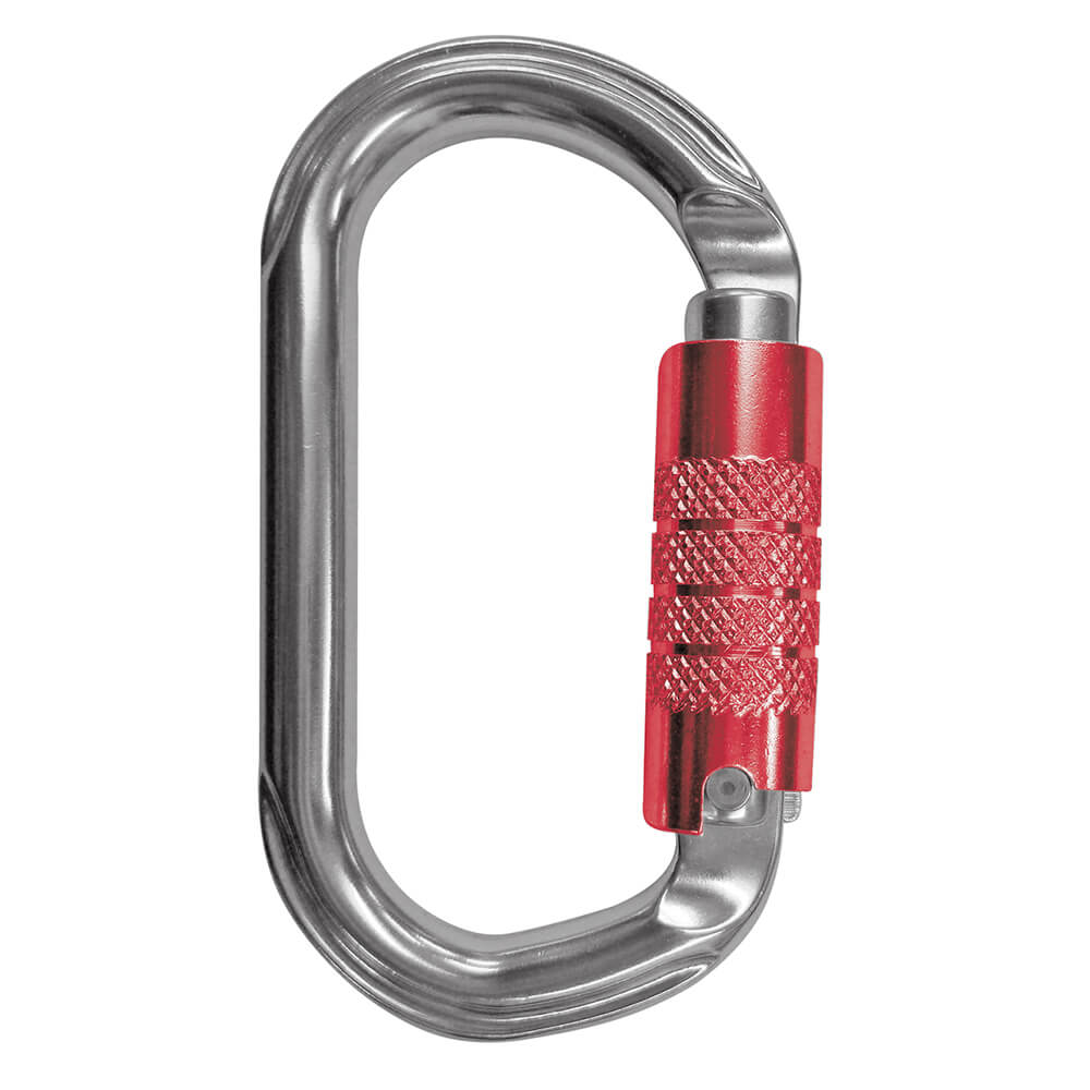 Mousqueton aluminium triple action