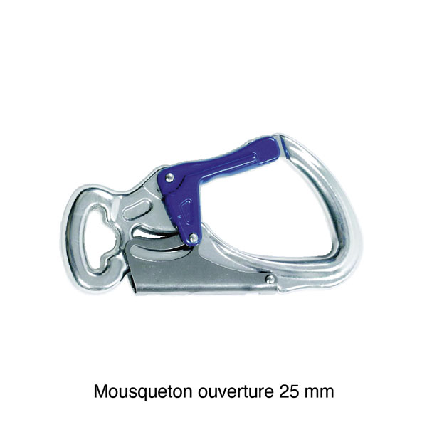 Mousqueton ouverture 25 mm