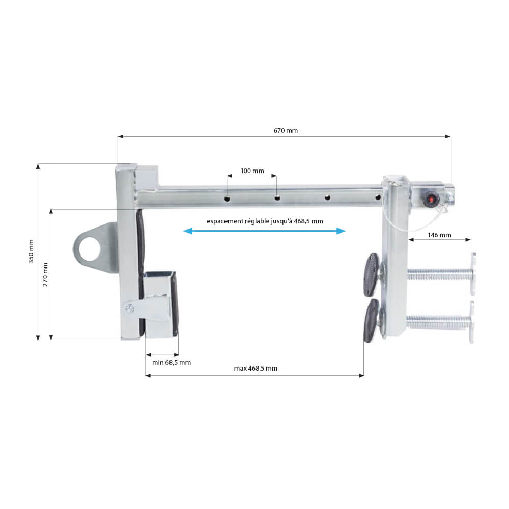Point d'ancrage acrotere parapet CORFIL
