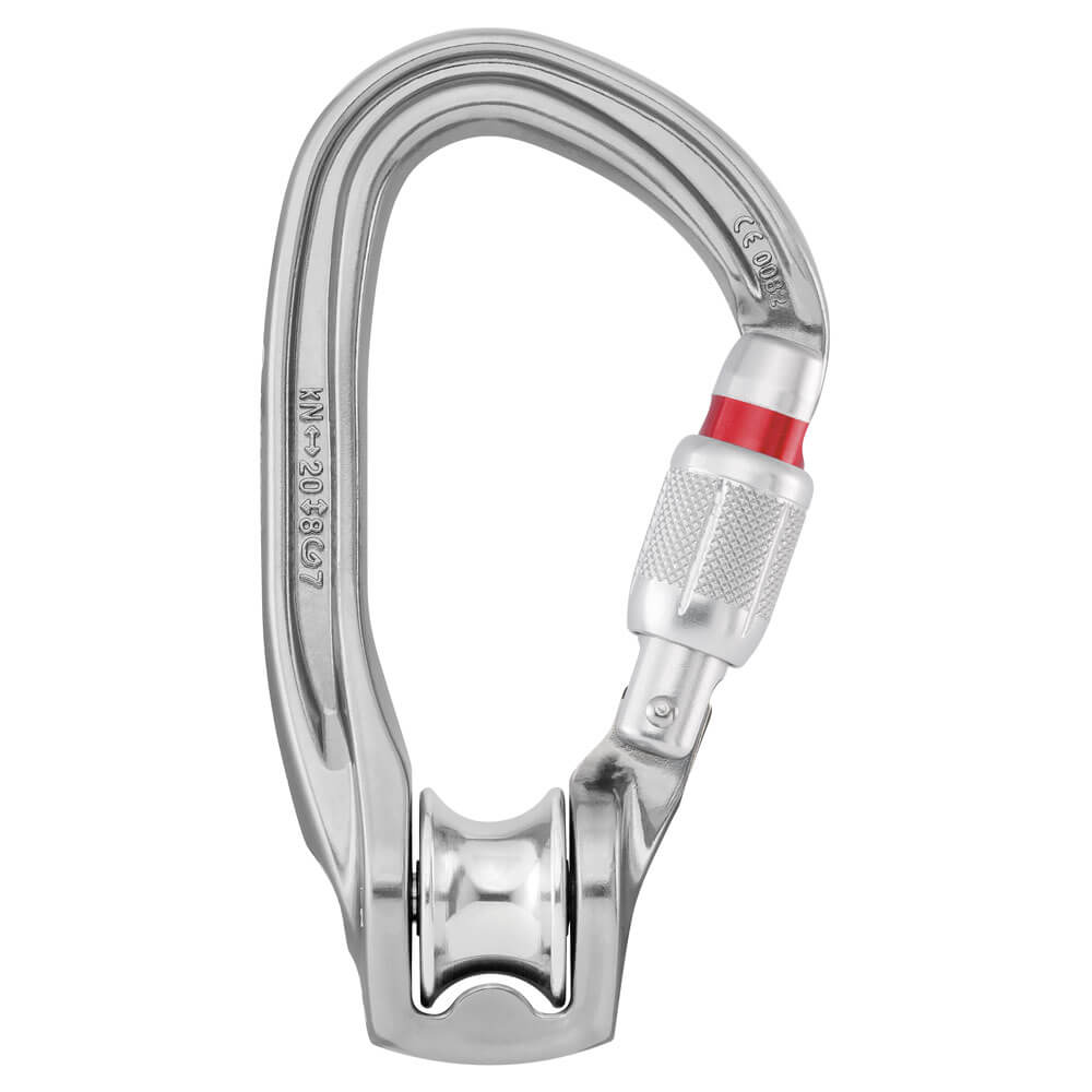 Poulie mousqueton ROLLCLIP Z Petzl - Simple verrouillage à vis