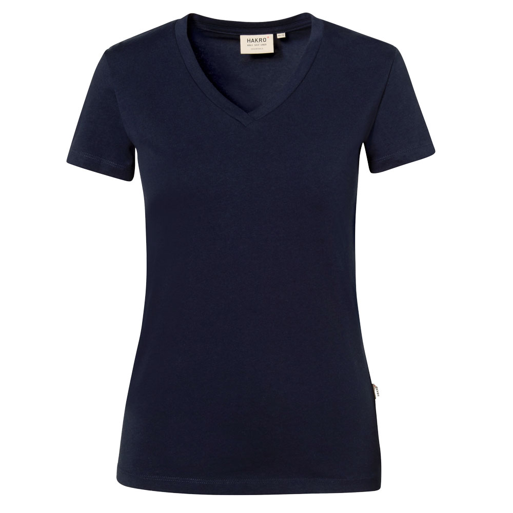 T-shirt col V femme STRETCH - Encre 034, S