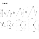 Trepied aluminium DB-A3 Ikar dimensions