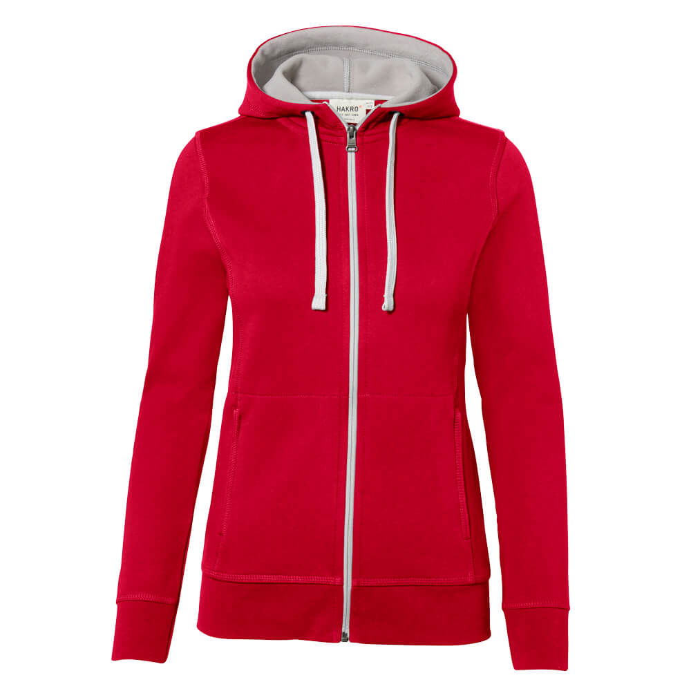 Veste à capuche femme BONDED - Rouge 002, L