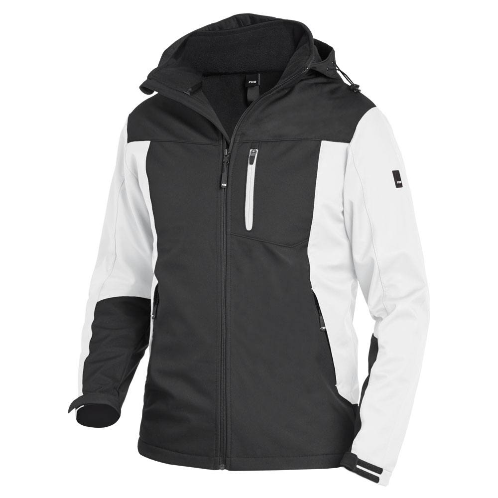 Veste de travail softshell JANNIK FHB - Blanc, XL