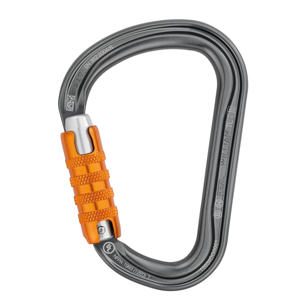 Mousqueton WILLIAM Petzl - Triple verrouillage