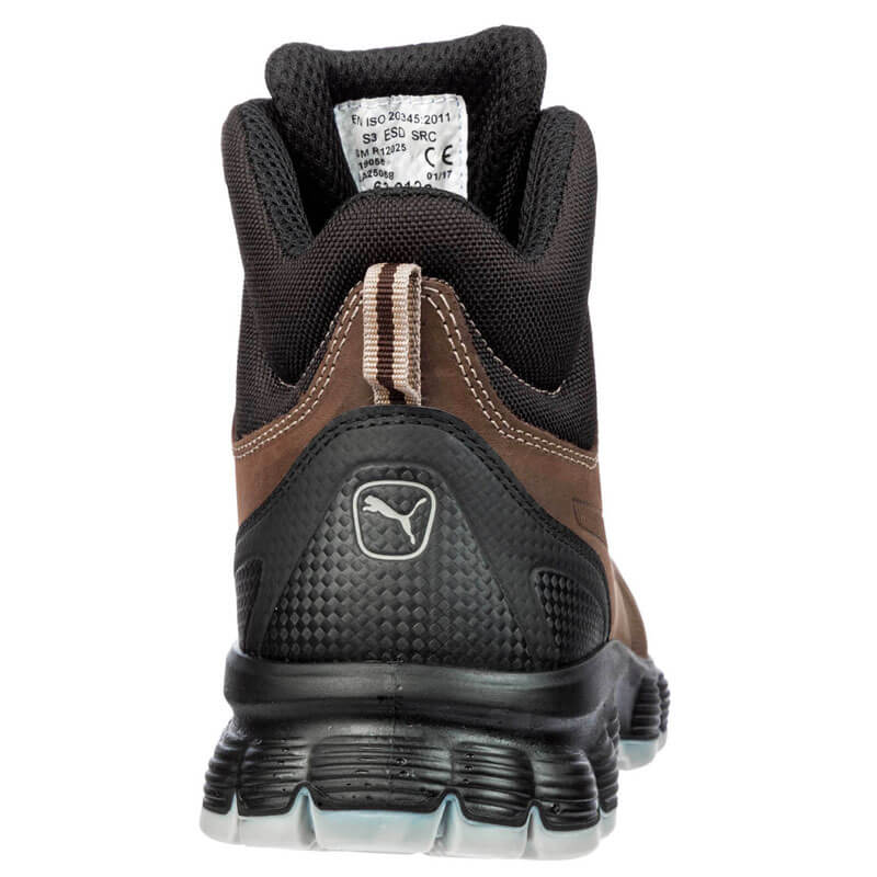 Chaussure de sécurité Puma CONDOR Brown Vue talon